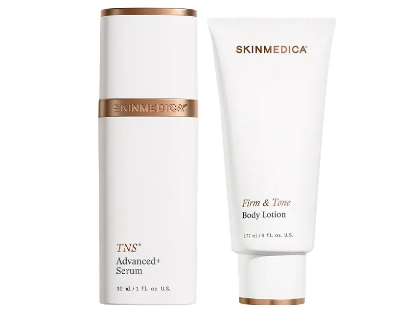 SkinMedica TNS® Advanced+ Serum and Firm & Tone Body Lotion Duo