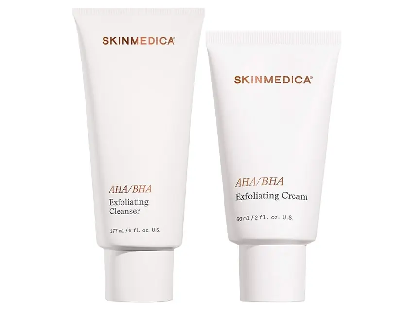 SkinMedica AHA/BHA Exfoliating Cleanser & Cream Duo