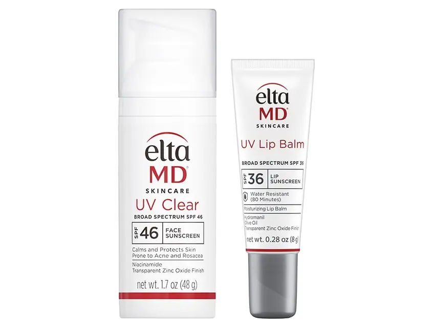 EltaMD UV Clear SPF 46 Untinted & UV Lip 36 Sunscreen Duo - EltaMD Skin Care