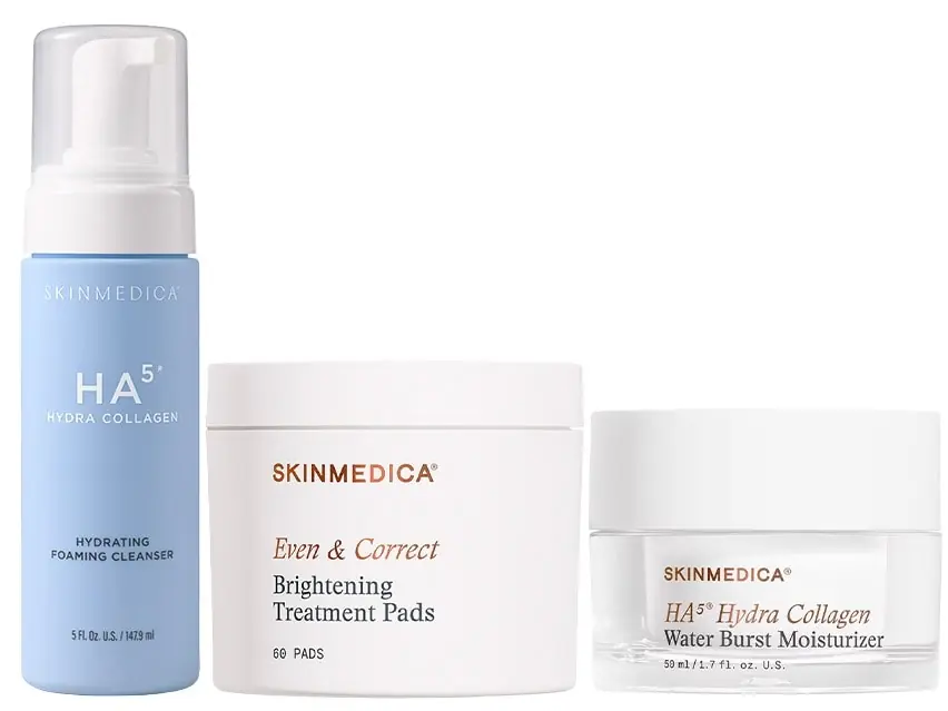 SkinMedica Cleanse & Correct Regimen with HA5 Hydra Collagen