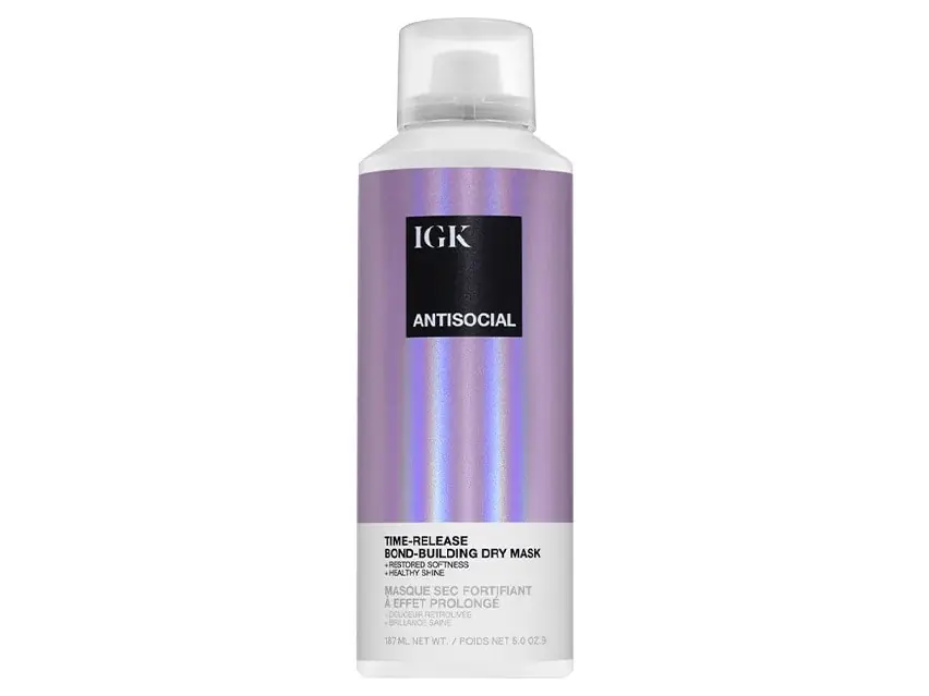 IGK Antisocial Time-Release Bond-Building Dry Hair Mask 5.0 oz