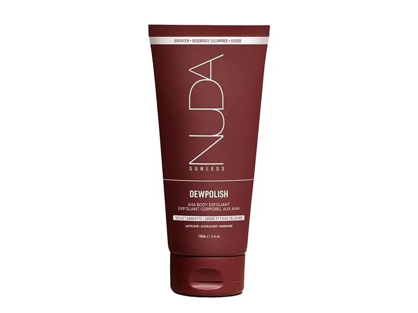 NUDA Sunless DewPolish AHA Body Exfoliant 6 fl oz