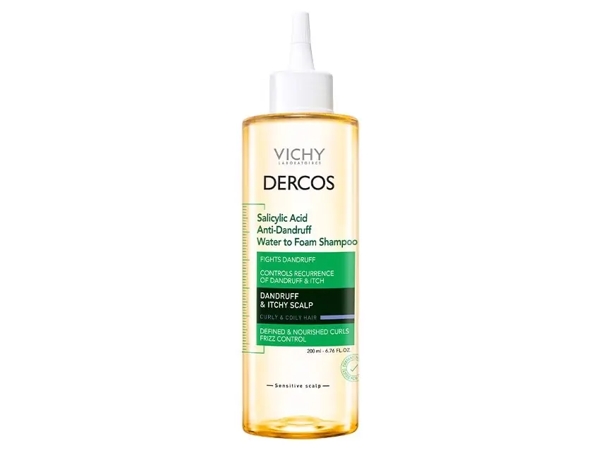 Vichy Dercos Salicylic Acid Anti-Dandruff Water to Foam Shampoo 6.76 fl oz