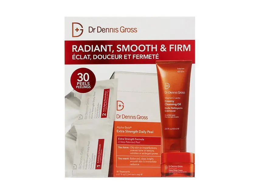 Dr. Dennis Gross Skincare Radiant, Smooth & Firm Extra Strength Daily Peel Kit - Limited Edition 3-Piece Set