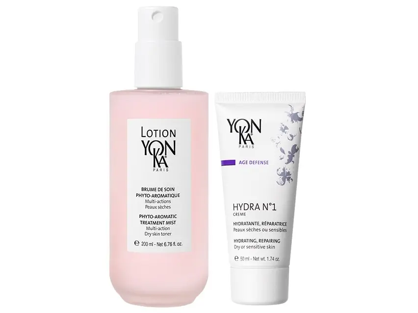 Yon-Ka Paris Dry Skin Toner Mist & Hydra No. 1 Hyaluronic Acid Creme Duo