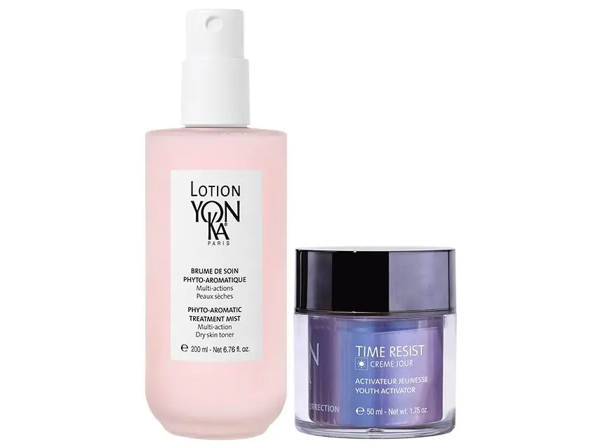 Yon-Ka Paris Dry Skin Toner Mist & Time Resist Jour Moisturizer Duo