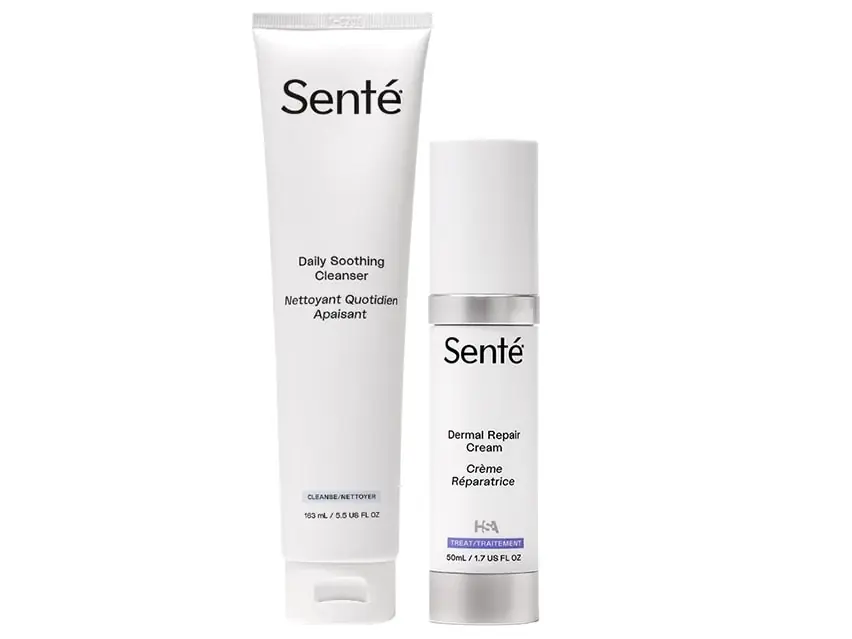 Senté Dermal Repair Cream & Daily Soothing Cleanser Duo
