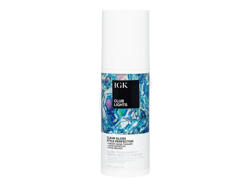 IGK Club Lights Clear Gloss Style Perfector 2.5 fl oz