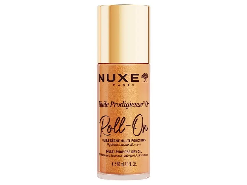 NUXE Huile Prodigieuse Shimmering Roll-On Multi-Purpose Dry Oil 2 fl oz