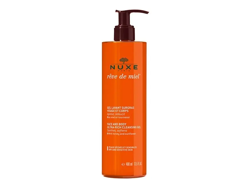 NUXE Reve de Miel Face and Body Ultra-Rich Cleansing Gel 13.5 fl oz
