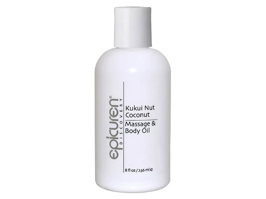 Epicuren Discovery Kukui Nut Coconut Massage & Body Oil 8 fl oz