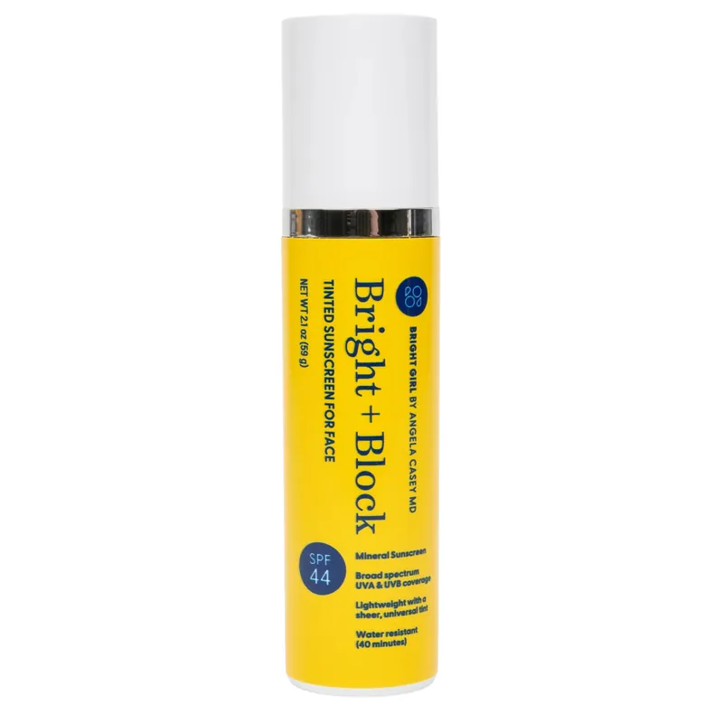 Bright Girl Bright+Block SPF 44 Tinted Mineral Sunscreen for Face