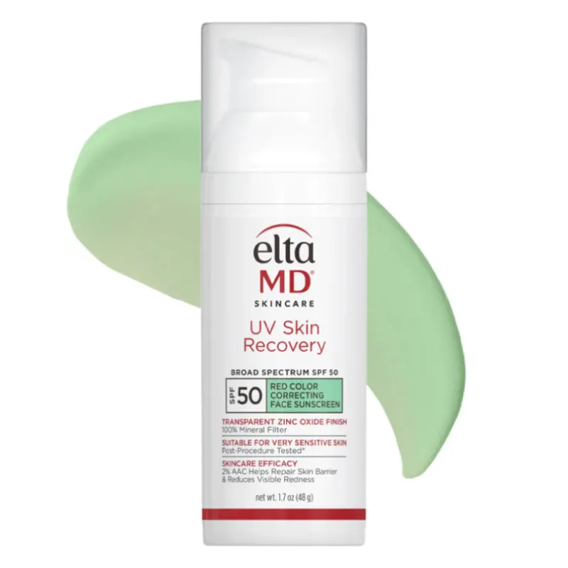 EltaMD UV Skin Recovery Red Color Correcting Green Tint Broad-Spectrum SPF 50