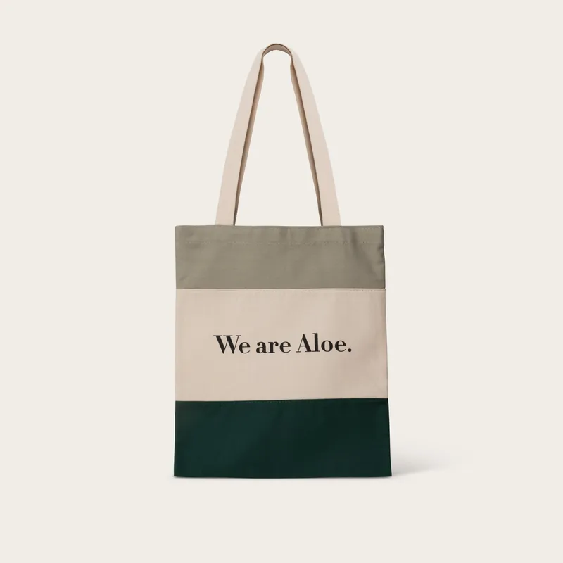 Tri-colored Aloe Tote Bag