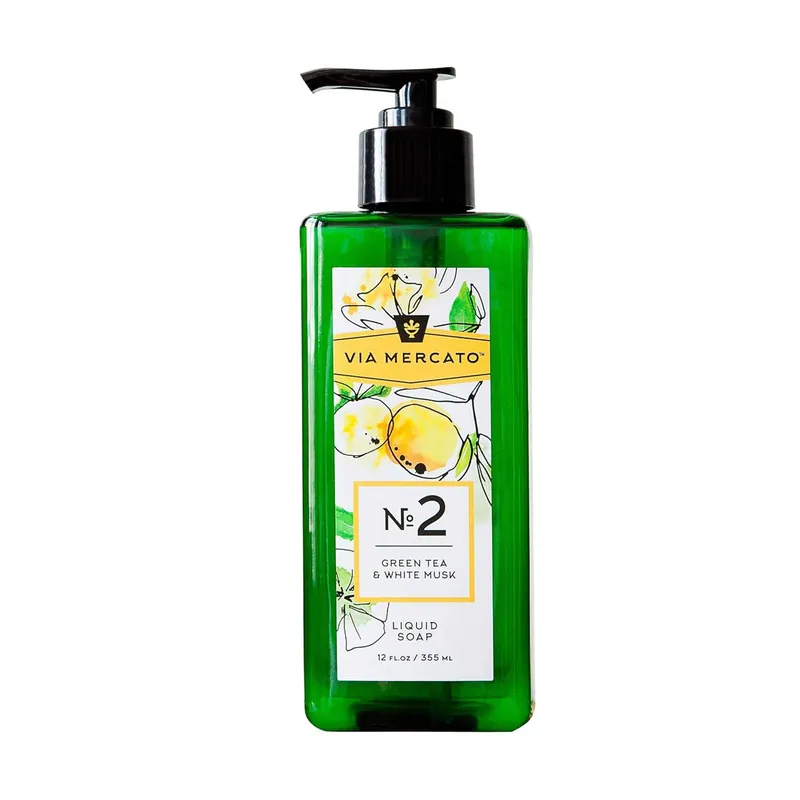 VIA MERCATO Liquid Soap – Green Tea & White Musk - Cedra Pharmacy