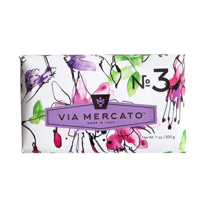 VIA MERCATO Bar Soap – Pepe Rosa, Lavender & Vanilla - Cedra Pharmacy