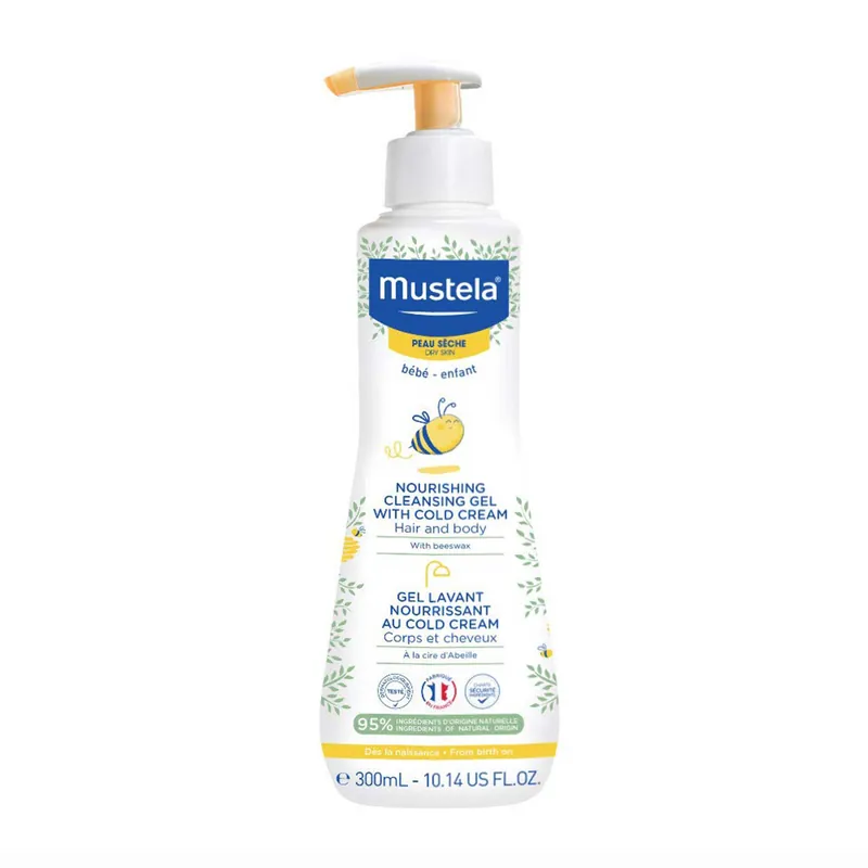Mustela Nourishing Cleansing Gel with Cold Cream – Hydrating Hair & Body Wash - Cedra Pharmacy