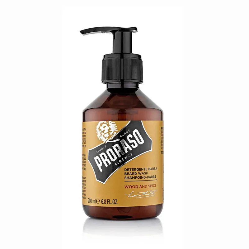 PRORASO Wood & Spice Beard Wash – Gentle Cleanser for Beard & Skin - Cedra Pharmacy
