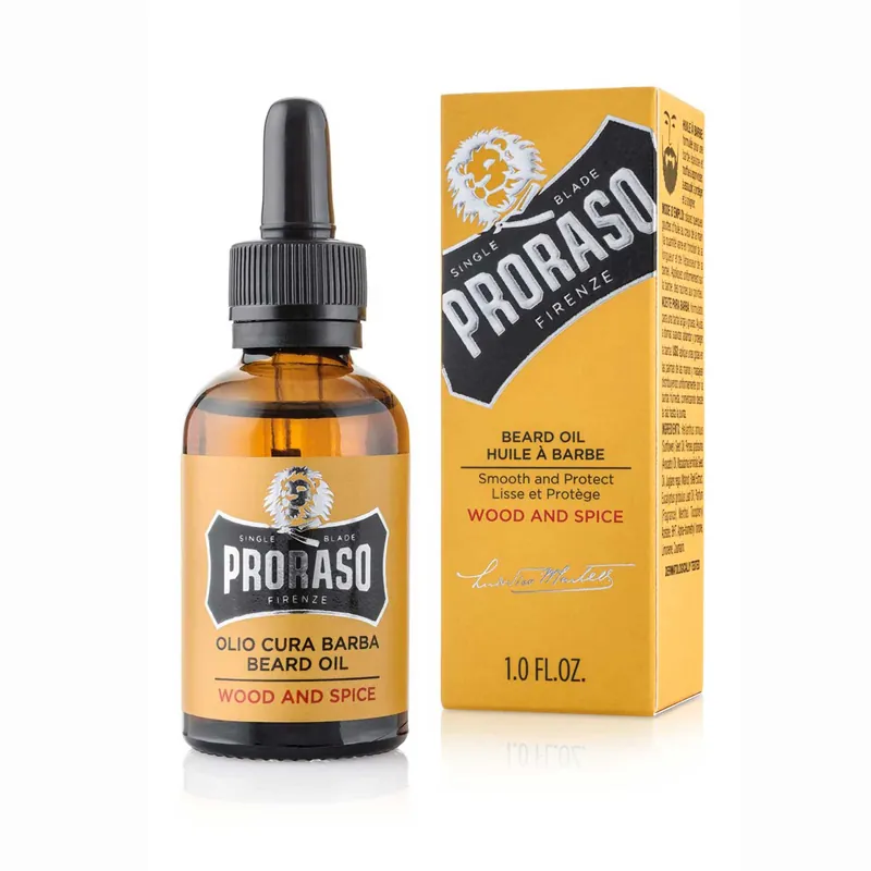 PRORASO Wood & Spice Beard Oil – Nourishing & Conditioning Formula - Cedra Pharmacy