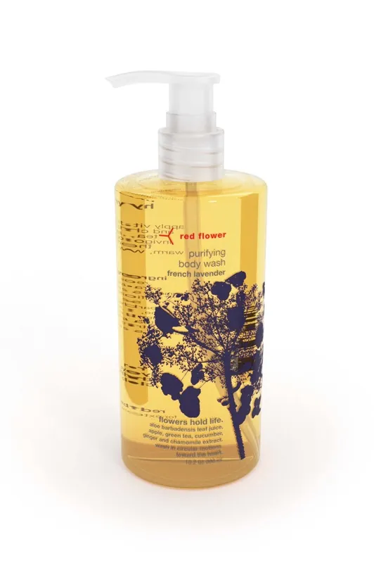 french lavender purifying body wash - red flower