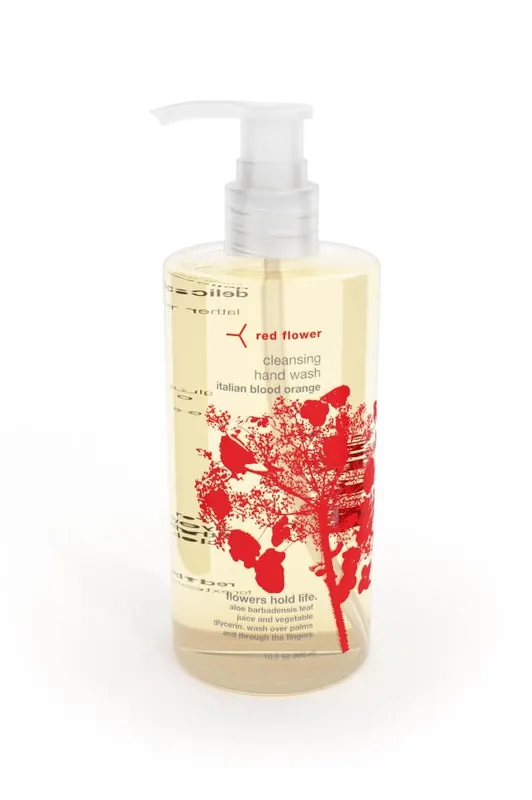 italian blood orange cleansing hand wash - red flower