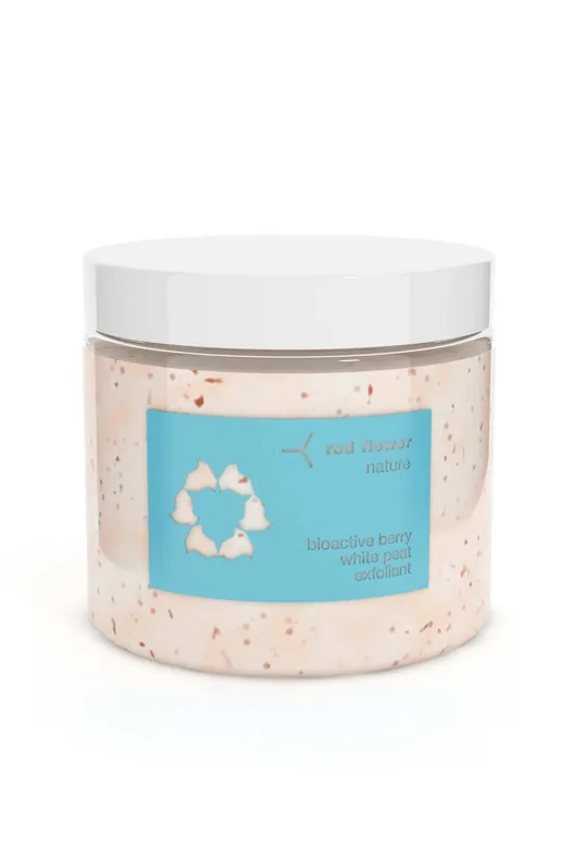 bioactive berry white peat exfoliant - red flower
