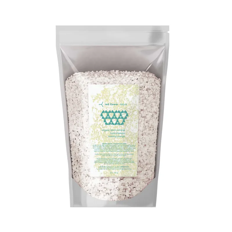 organic birch mineral hydrotherapy soaking plunge - red flower