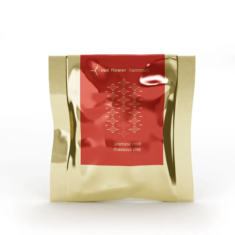 jasmine rose rhassoul clay - red flower