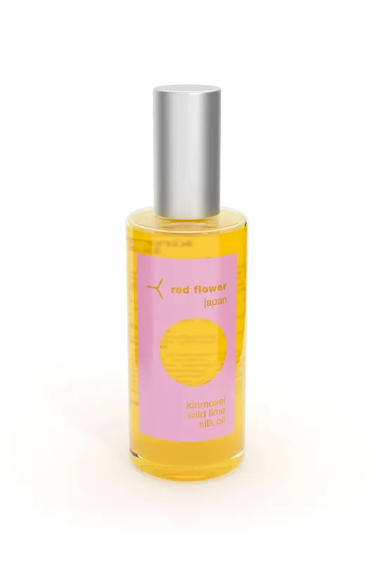kinmoxei wild lime silk oil - red flower