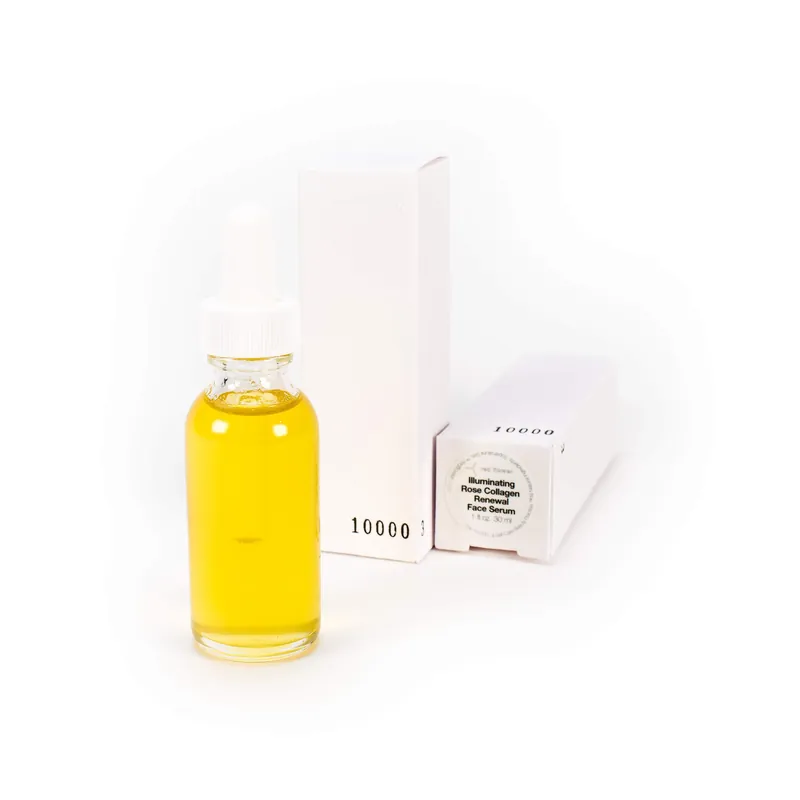 illuminating rose collagen renewal face serum - red flower