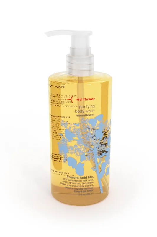 moonflower purifying body wash - red flower