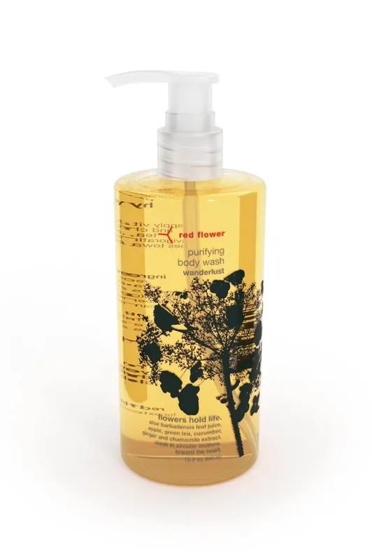 wanderlust purifying body wash - red flower