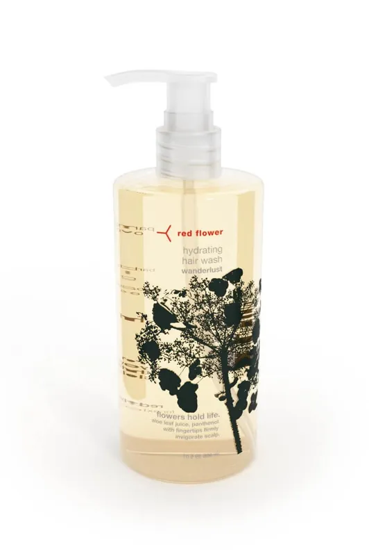 wanderlust hydrating hair wash - red flower