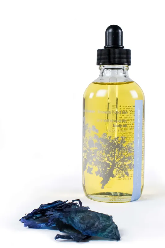 icelandic moonflower aromatherapeutic body oil - red flower