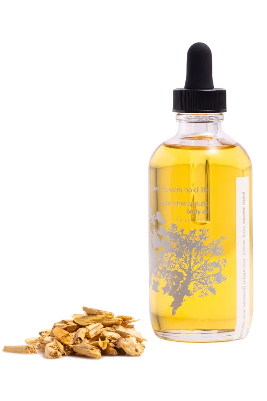 palo santo aromatherapeutic body oil - red flower