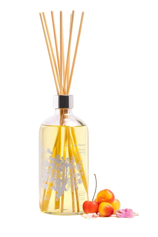 wild cherry blossom intensely scented organic room diffuser - red flower