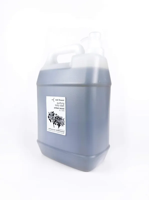 amber wood purifying body wash 1.3 gallon - red flower
