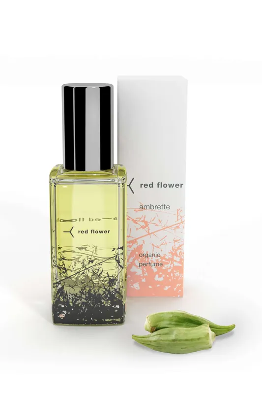 ambrette organic perfume - red flower