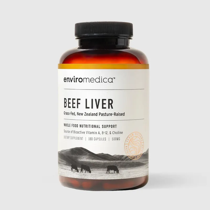 EnviroMedica Grass-Fed Beef Liver Supplement