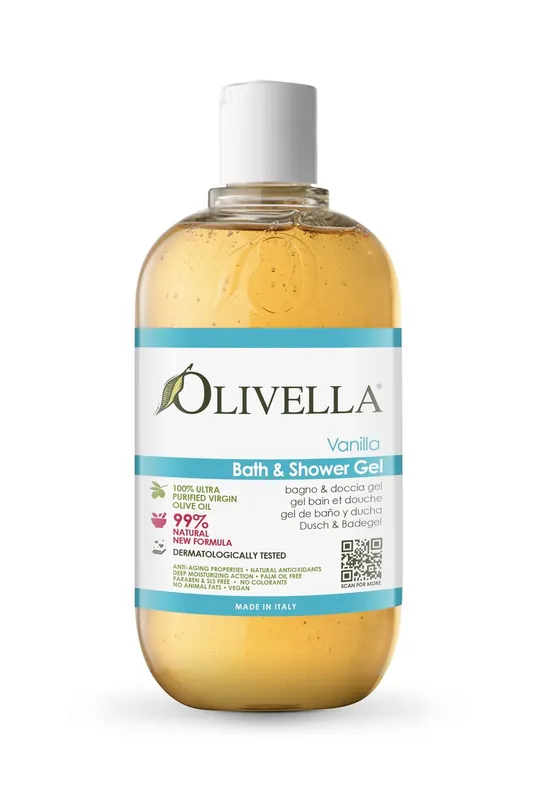 Olive Oil Bath & Shower Gel - Vanilla 16.9 Oz