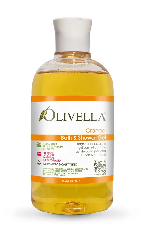 Olive Oil Bath & Shower Gel - Orange 16.9 Oz