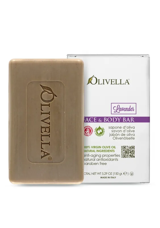 Olive Oil Bar Soap Lavender 5.29 Oz - Olivella
