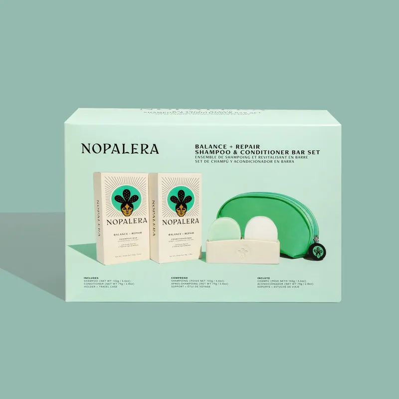 Balance & Repair Shampoo + Conditioner Bar Starter Kit - Nopalera