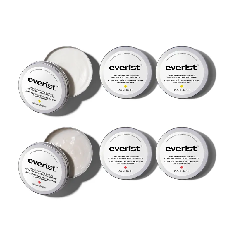 The Fragrance-Free Stock Your Shower Haircare Bundle